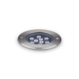 FLOOR venkovní zemní zápustné svítidlo LED 12W 1340lm 3000K 14cm IP67, ocelové