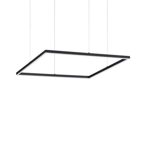 ORACLE SLIM závěsné LED svítidlo 41W 4350lm 3000K On-Off 70cm hranaté IP20, černé