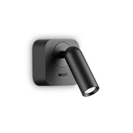BEAN AP nástěnné svítidlo LED 3W 280lm 3000K hranaté IP20, černé
