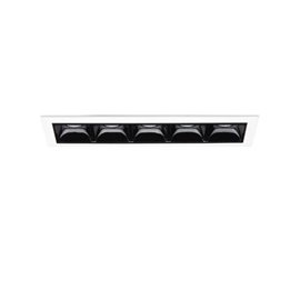 LIKA TRIM stropní zápustné svítidlo LED 12W 1250lm 4000K IP20, bílo-černé