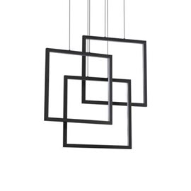 FRAME SP závěsné LED svítidlo 80W 9100lm 3000K 73cm čtvercové IP20, černé