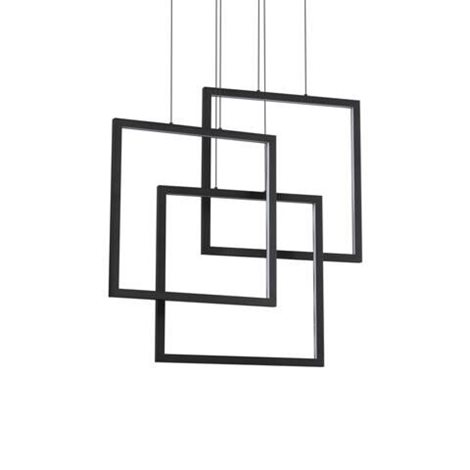 FRAME SP závěsné LED svítidlo 80W 9100lm 3000K 73cm čtvercové IP20, černé