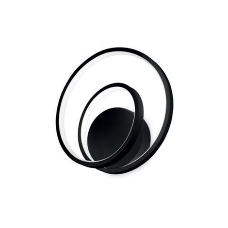 OZ AP nástěnné LED svítidlo 28W 2500lm 3000K On-Off 30cm IP20, černé
