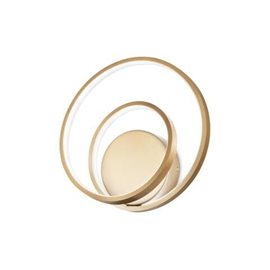 OZ AP nástěnné LED svítidlo 28W 2500lm 3000K On-Off 30cm IP20, mosazné