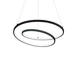 OZ SP závěsné LED svítidlo 48W 5300lm 3000K On-Off 60cm IP20, černé