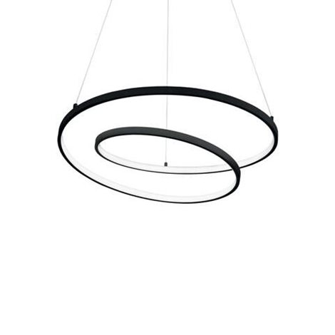 OZ SP závěsné LED svítidlo 48W 5300lm 3000K On-Off 60cm IP20, černé