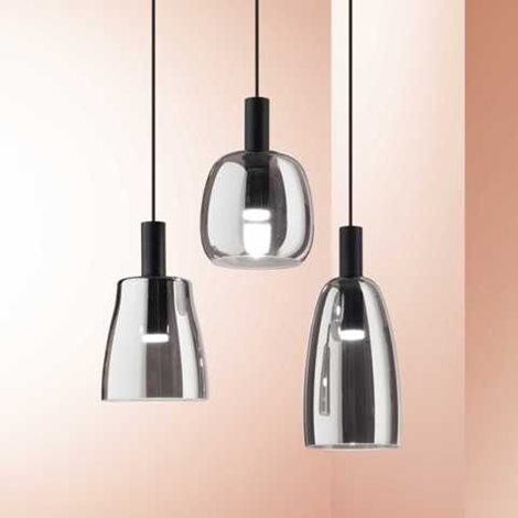 COCO-2 SP závěsné LED svítidlo 7W 660lm 3000K 14cm IP20, kouřově šedé 3