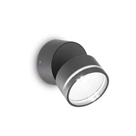 OMEGA AP venkovní nástěnné svítidlo LED 7W 610lm 3000K 9cm kulaté IP54, antracitové