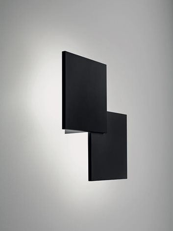 Puzzle Double Square přisazené svítidlo LED 30W 3700lm 3000K IP20, černé 2