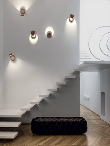 Pin-Up nástěnné svítidlo LED 1x 8W 920lm 270K IP20, měděná bronz 3