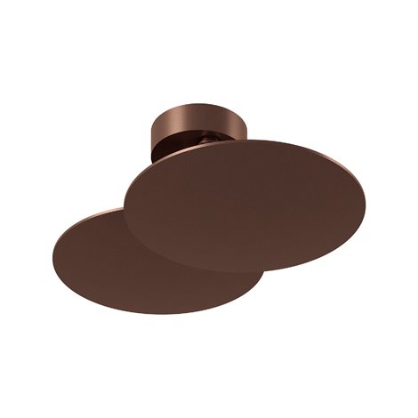 PUZZLE-ROUND DOUBLE přisazené svítidlo LED 30W 3700lm 3000K IP20, měděný bronz 1