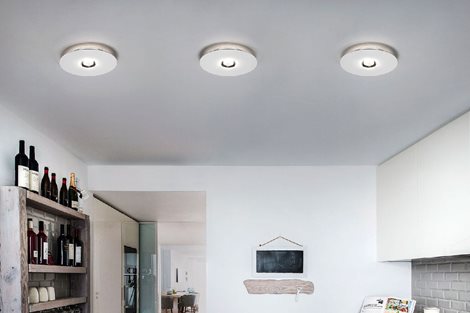 BUGIA SINGLE přisazené svítidlo LED 15W 1245lm 2700K 24cm IP20, bílé 2