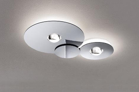 Bugia Double stropní svíitdlo LED 30W 2490lm 2700K IP20, bílá/ bílá 3