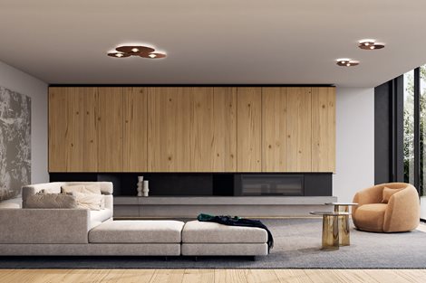 Bugia Double stropní svíitdlo LED 30W 2490lm 2700K IP20, bílá/ bílá 5