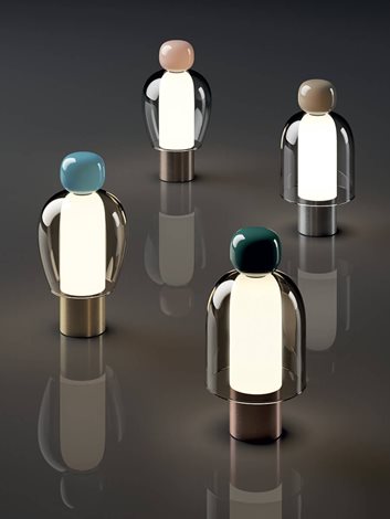 Easy Peasy Chestnut stolní lampa LED 3W 380lm 2700-3300K 23cm IP20 stmívatelná, šedá 3