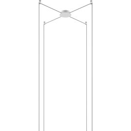 RADIAL CANOPY 4 LIGHTS Ø 12,5CM MATT WHITE