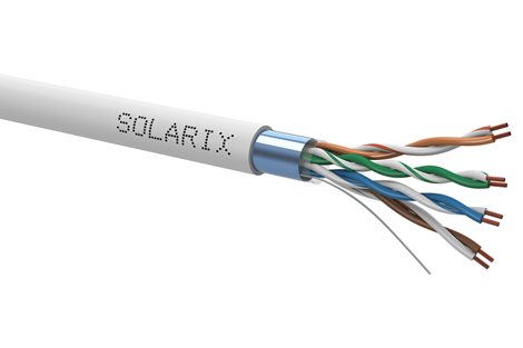 SXKL-5E-FTP-PVC-GY Kabel licna Solarix CAT5e FTP PVC šedý 305m/box