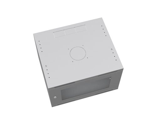 Rozvaděč nástěnný skládaný SENSA LITE 9U 450mm, dveře sklo, RAL 7035 SENSA-L-9U-545-11-G 4