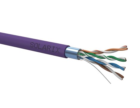 SXKD-5E-FTP-LSOH Kabel Solarix CAT5E FTP LSOH fialový 305m/box 1