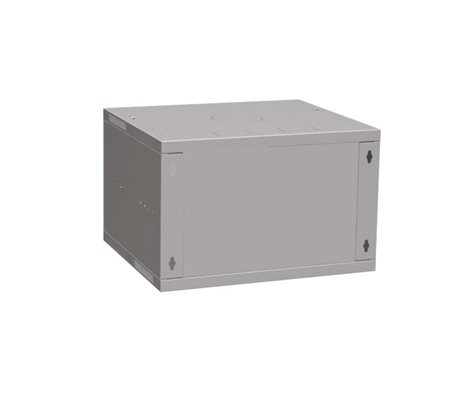 Rozvaděč nástěnný skládaný SENSA LITE 6U 450mm, dveře sklo, RAL 7035, SENSA-L-6U-545-11-G 2