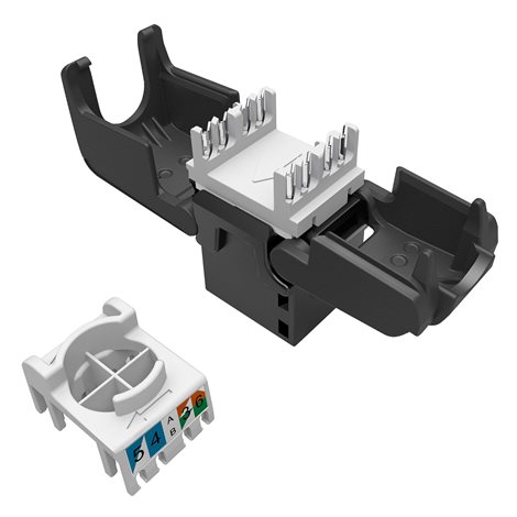 SXKJ-5E-UTP-BK-SA Samořezný keystone Solarix CAT5E UTP RJ45 černý 2