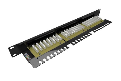Patch panel Solarix 24 x RJ45 CAT6 UTP s vyv. lištou 1U SX24L-6-UTP-BK-N 2