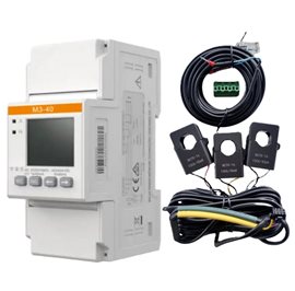 Třífázový elektroměr Solax M3-40, včetně CT 100A /40 mA, nepřímé měření