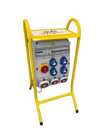 EDS16S RCD 4/3 16/32/VYP/E B Staveništní rozváděč 4x230V 2x16A/5p 1x32A/5p hl. vypínač elektroměr 1