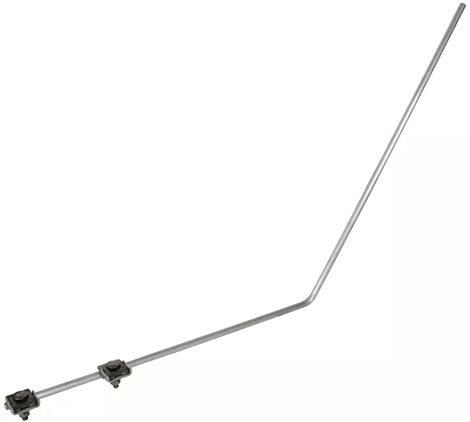 101110 Jímací tyč D 10mm L 1000mm Al -SET- na obou stranách sražené hrany, tvarovaná pod úhlem 55°,  1