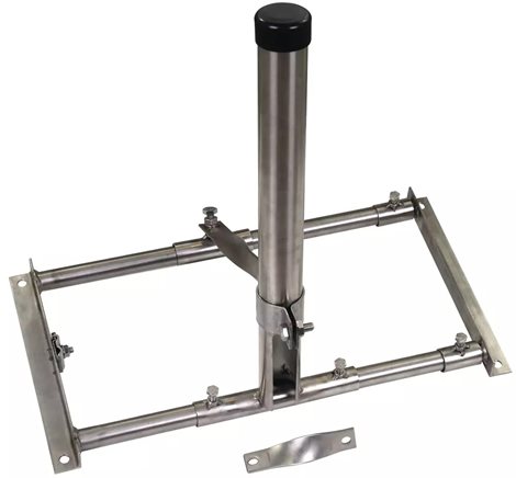 105241 Držák pro plechové střechy pro odstup 550-900mm s trubkou Ø 48mm 1