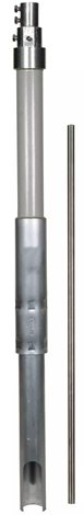 105327 Podpůrná trubka D 50mm L 4700mm GFK/Al s jímačem D 10mm L 1000mm, s bočním vývodem 1