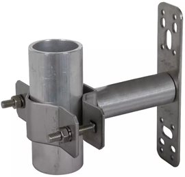 105348 Nerezový držák pro kolmou montáž na stěnu s úchtem pro trubky Ø 40-50mm