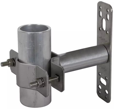 105348 Nerezový držák pro kolmou montáž na stěnu s úchtem pro trubky Ø 40-50mm 1