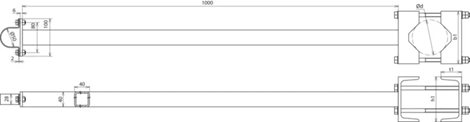 105364 Upevňovací třmen pro všesměrové antény 2
