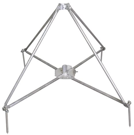107490 Čtyřramenný stativ sklopný pro trubku D40/50mm rádius 680mm náklon 10° nerez 1