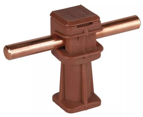 204027 Podpěra vedení DEHNsnap, plast hnědý, H 36mm, pro prům. 8mm, se závitem M6 1