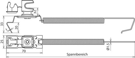 204469 Podpěra vedení SPANNsnap light nerez/plast šedý H 16mm, pro prům. 8mm, rozsah upnutí 180-280m 2