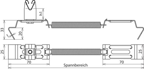 206239 Podpěra vedení SPANNgrip nerez H 20mm, pro prům. 8mm, rozsah upnutí 180-280mm 2