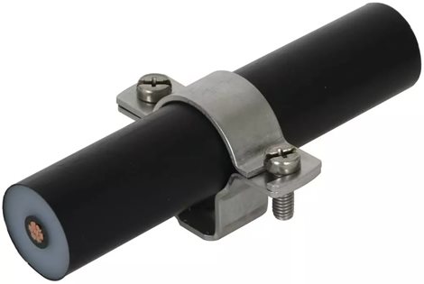 275242 Podpěra vedení pro vodič HVI power D 27-30 mm, s podélným otvorem 10x5,5 mm, nerez 1