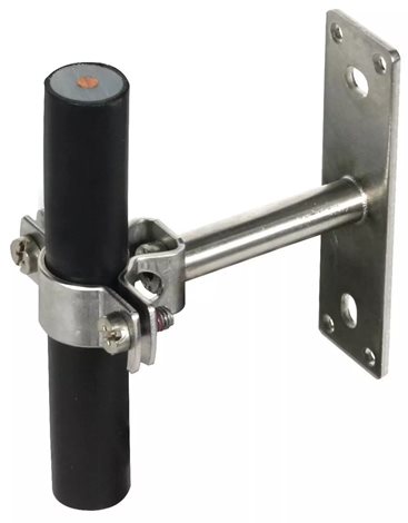 275440 HVI Ex W70 držák pro vodič HVI D 20mm, distance 70mm, s upevňovací destičkou nerez 1