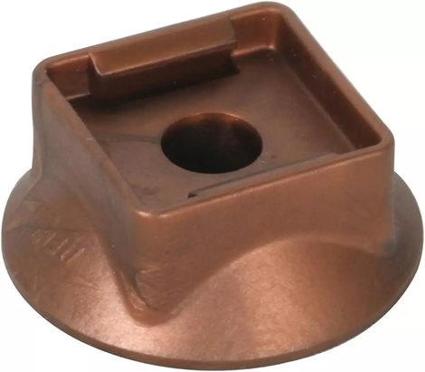 276017 Plastová patice hnědá  H 10mm  D 37mm pro podpěry vedení a podpěry tyčí 1