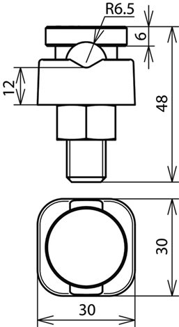 300002 Svorka KS, M12 FeZn, pro prům. 8-12,5mm jednodílná 2