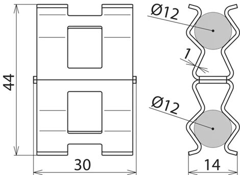 308136 Bezšroubová svorka pro armování 12 mm a 10 mm drát 2