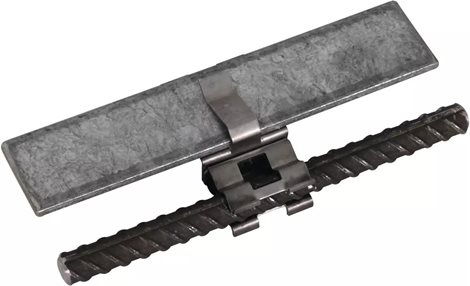 308140 Bezšroubová svorka pro armování 6 mm a pásek 30x4 mm 1