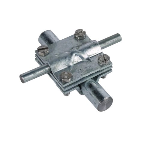 316163 Křížová svorka FeZn pro prům. 16/8-10mm,prům. 16/pásek 30mm s mezidestičkou 1