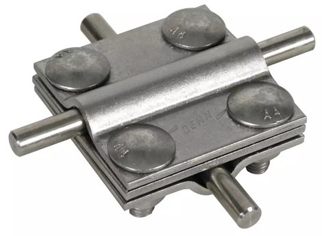 318229 Křížová svorka nerez (V4A), pro prům. 8-10/8-10mm 2