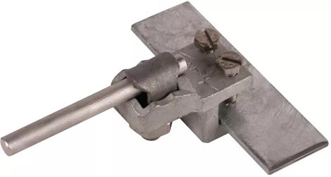 370014 Připojovací svorka litina/Zn rozsah uchycení pasovina 1-12mm, se šroubem KS 1