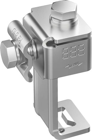 372329 Připojovací svorka nerez pro profily 36-52 mm s dvojitou příložkou 1