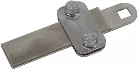 380209 Připojovací svorka kolmá, FeZn pro profily 5-18mm, se svorkou KS 1