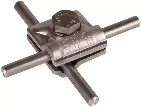 390551 Svorka MV, Al, pro prům. 8-10mm šroub se šestihrannou hlavou a pérová podložka 1